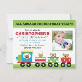 Einladung zum Geburtstag des gesamten Zuges (grün)