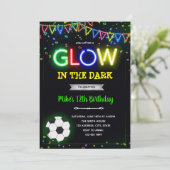 Einladung zum Geburtstag des Glow Football (Stehend Vorderseite)