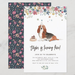 Einladung zum Geburtstag des Hundes von Aquarell