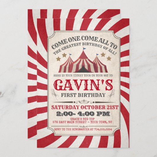 Einladung zum Geburtstag des Karnevals (Vorne/Hinten)