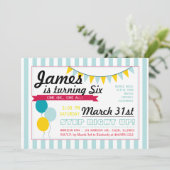 Einladung zum Geburtstag des Karnevals (Stehend Vorderseite)