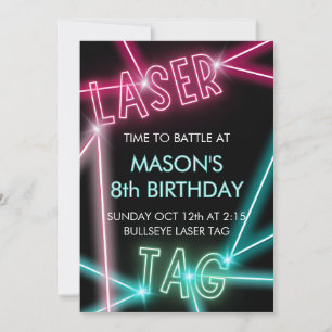 Einladung zum Geburtstag des Laser Tag Kid