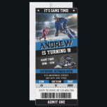 Einladung zum Geburtstag des Personal Digital Hock<br><div class="desc">Feiern Sie stilvoll mit unserem Personal Digital Hockey Ticket Geburtstag Einladung! Dieses aufregende Design ist ein echtes Hockey-Game-Ticket, das perfekt für jeden speziellen Tag eines Hockey-Fans geeignet ist. Diese digitale Einladung, die mit Ihren Party-Details vollständig angepasst werden kann, ist ideal für den schnellen und einfachen Austausch mit den Gästen. Set...</div>