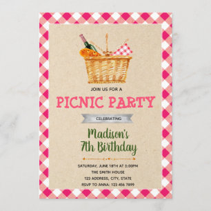 Einladung zum Geburtstag des Picnic-Party