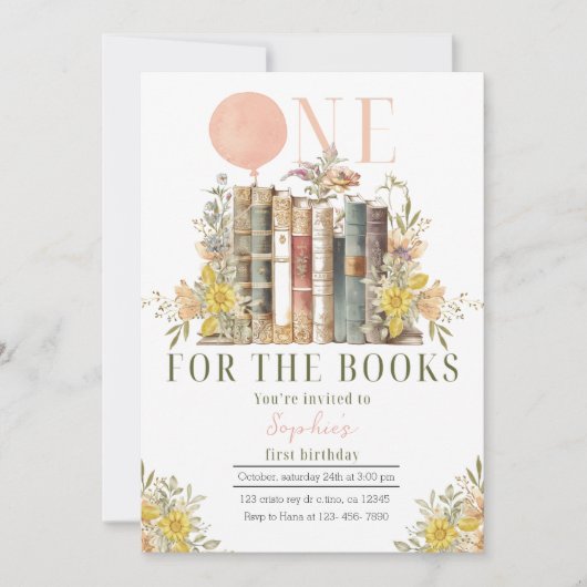 Einladung zum Geburtstag des rosa Buches (Vorderseite)