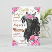 Einladung zum Geburtstag des Sattelpferdes (Stehend Vorderseite)