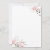 Einladung zum Geburtstag des Schäfchens mit rosa S (Rückseite)
