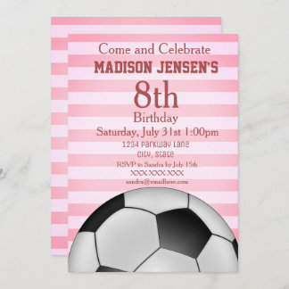 Einladung zum Geburtstag des soccer Themed Sports