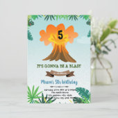 Einladung zum Geburtstag des Vulkans (Stehend Vorderseite)