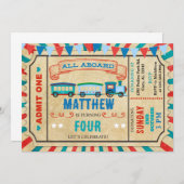 Einladung zum Geburtstag des Zugfahrers. (Vorne/Hinten)