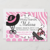 Einladung zum Geburtstag Diva (Vorderseite)