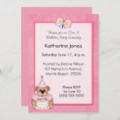 Einladung zum Geburtstag eines Bären (Vorne/Hinten)