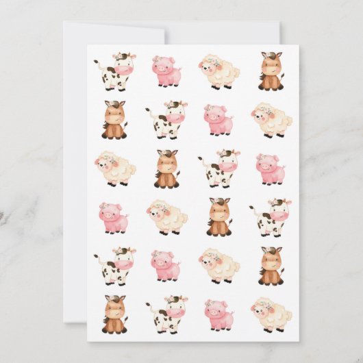 Einladung zum Geburtstag eines Bauernhofs, Einladu (Rückseite)