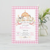 Einladung zum Geburtstag eines Bauernhofs, Party e (Stehend Vorderseite)