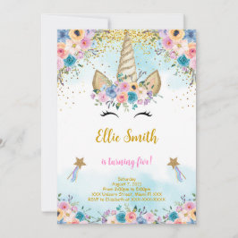 Einladung zum Geburtstag eines Blumenhorns