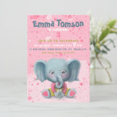 Einladung zum Geburtstag eines Elefanten (Stehend Vorderseite)