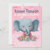 Einladung zum Geburtstag eines Elefanten (Rückseite)