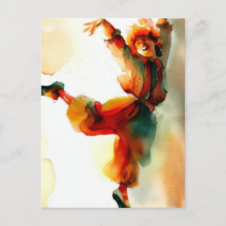 Einladung zum Geburtstag eines farbenfrohen Clowns