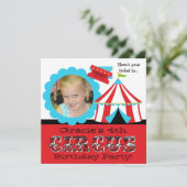 Einladung zum Geburtstag eines Fotos (Stehend Vorderseite)