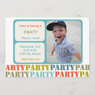 Einladung zum Geburtstag eines Fotos nach Maß (#IN