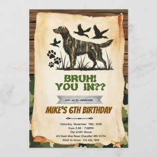 Einladung zum Geburtstag eines Jagdhundes