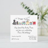 Einladung zum Geburtstag eines Kindes (Stehend Vorderseite)