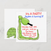 Einladung zum Geburtstag eines Kindes (Vorne/Hinten)