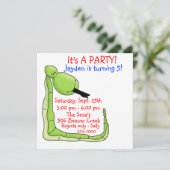 Einladung zum Geburtstag eines Kindes (Stehend Vorderseite)