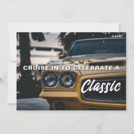 Einladung zum Geburtstag eines klassischen Muskelw