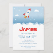 Einladung zum Geburtstag eines Raketenschiffs (Vorderseite)