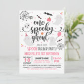 Einladung zum Geburtstag eines Spooky Ghoul - Mädc (Stehend Vorderseite)