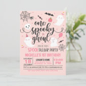 Einladung zum Geburtstag eines Spooky Ghoul - Mädc (Stehend Vorderseite)