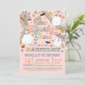 Einladung zum Geburtstag eines Spooky Ghoul - Mädc (Stehend Vorderseite)