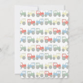 Einladung zum Geburtstag eines Traktors (Rückseite)