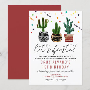 EINLADUNG ZUM GEBURTSTAG - Fiesta Kaktus für jedes