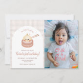 Einladung zum Geburtstag Foto, Dim Sum Party (Vorderseite)