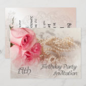 Einladung zum Geburtstag für 19 Jahre (Vorne/Hinten)