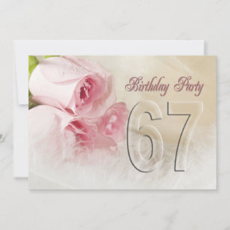 Einladung zum Geburtstag für 67 Jahre