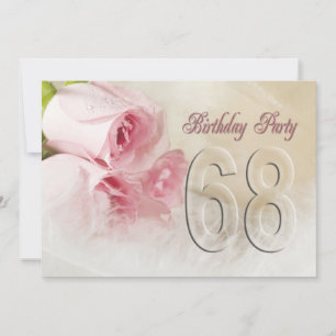 Einladung zum Geburtstag für 68 Jahre