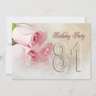Einladung zum Geburtstag für 81 Jahre
