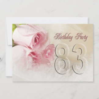 Einladung zum Geburtstag für 83 Jahre