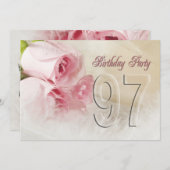 Einladung zum Geburtstag für 97 Jahre (Vorne/Hinten)