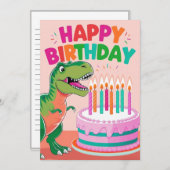 Einladung zum Geburtstag für Kinder (Vorne/Hinten)