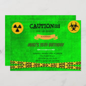 Einladung zum Geburtstag gefährlicher Jugendlicher (Vorne/Hinten)