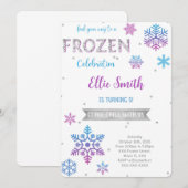 Einladung zum Geburtstag gefroren (Vorne/Hinten)