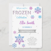 Einladung zum Geburtstag gefroren (Vorderseite)