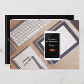 Einladung zum Geburtstag gesimst (Vorne/Hinten)