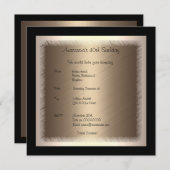 Einladung zum Geburtstag Glamour 2 (Vorne/Hinten)