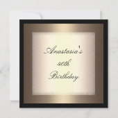 Einladung zum Geburtstag Glamour 2 (Rückseite)