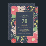 Einladung zum Geburtstag - Gold, elegante Blume<br><div class="desc">Die elegante und elegante Geburtstagsfeier-Einladung kann auf Ihren besondere Anlass abgestimmt werden. Es verfügt über eine Blumengrenze sowie einen Goldrahmen und Goldakzente. Die Hintergrundfarbe und der Text können nach Ihren Wünschen geändert werden. Eine perfekte Einladung zum Geburtstag eines Erwachsenen.</div>